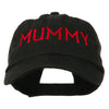 Mummy Embroidered Pet Spun Washed Cap