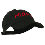 Mummy Embroidered Pet Spun Washed Cap