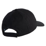 Bengal Cat Embroidered Low Profile Dyed Cotton Twill Cap - Black OSFM