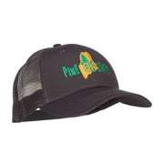 Maine Pine Tree State Embroidered Trucker Cap