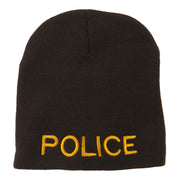 Military Police Embroidered Short Beanie