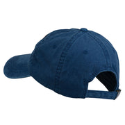 Bear Mascot Embroidered Washed Cap