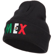 Mexico Embroidered Long Beanie