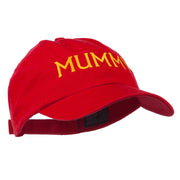 Mummy Embroidered Pet Spun Washed Cap