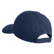 Bengal Cat Embroidered Low Profile Dyed Cotton Twill Cap - Navy OSFM