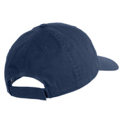 Bengal Cat Embroidered Low Profile Dyed Cotton Twill Cap - Navy OSFM