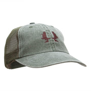 Moose Antlers Embroidered Washed Trucker Cap