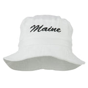 Maine Embroidered Bucket Hat