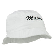 Maine Embroidered Bucket Hat