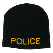 Military Police Embroidered Short Beanie