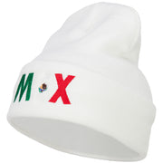 Mexico Embroidered Long Beanie