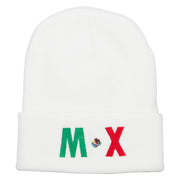 Mexico Embroidered Long Beanie