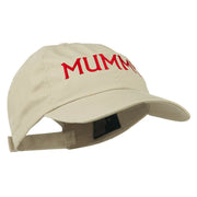 Mummy Embroidered Pet Spun Washed Cap