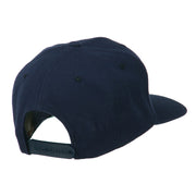 Flat Bill Mustache Embroidered Cap