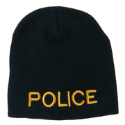 Military Police Embroidered Short Beanie