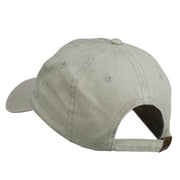 Bear Mascot Embroidered Washed Cap