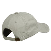 Bear Mascot Embroidered Washed Cap