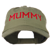 Mummy Embroidered Pet Spun Washed Cap