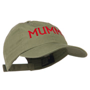 Mummy Embroidered Pet Spun Washed Cap