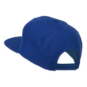 Flat Bill Mustache Embroidered Cap