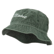 Maine Embroidered Bucket Hat