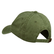 Bear Mascot Embroidered Washed Cap