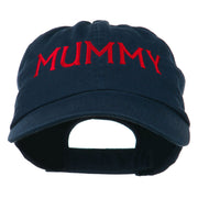 Mummy Embroidered Pet Spun Washed Cap