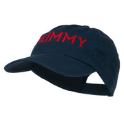 Mummy Embroidered Pet Spun Washed Cap