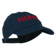 Mummy Embroidered Pet Spun Washed Cap