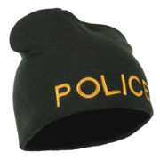 Military Police Embroidered Short Beanie