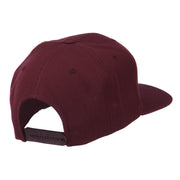 Flat Bill Mustache Embroidered Cap