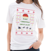 Make Christmas Great Again Cotton Short Sleeve Graphic Shirt