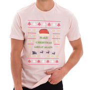 Make Christmas Great Again Cotton Short Sleeve Graphic Shirt