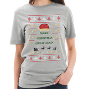 Make Christmas Great Again Cotton Short Sleeve Graphic Shirt