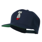 Missile Flat Bill Embroidered Baseball Cap