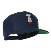 Missile Flat Bill Embroidered Baseball Cap