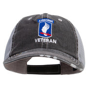 Licensed 173rd Airborne Brigade Combat Team Veteran Embroidered Low Profile Special Cotton Mesh Cap - Black OSFM