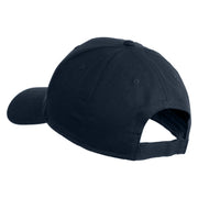 Cockatoo Embroidered Solid Cotton Twill Low Profile Strap Cap - Navy OSFM