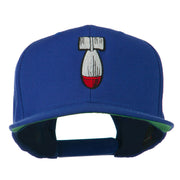 Missile Flat Bill Embroidered Baseball Cap