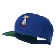 Missile Flat Bill Embroidered Baseball Cap