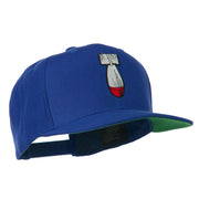 Missile Flat Bill Embroidered Baseball Cap