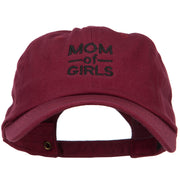 Mom of Girls Embroidered Unconstructed Cap