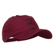 Mom of Girls Embroidered Unconstructed Cap