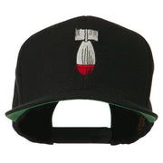 Missile Flat Bill Embroidered Baseball Cap