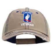 Licensed 173rd Airborne Brigade Combat Team Veteran Embroidered Low Profile Special Cotton Mesh Cap - Khaki OSFM