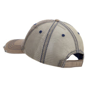 Licensed 173rd Airborne Brigade Combat Team Veteran Embroidered Low Profile Special Cotton Mesh Cap - Khaki OSFM