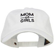 Mom of Girls Embroidered Unconstructed Cap