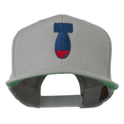 Missile Flat Bill Embroidered Baseball Cap