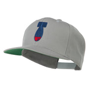 Missile Flat Bill Embroidered Baseball Cap