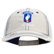 Licensed 173rd Airborne Brigade Combat Team Veteran Embroidered Low Profile Special Cotton Mesh Cap - Putty OSFM